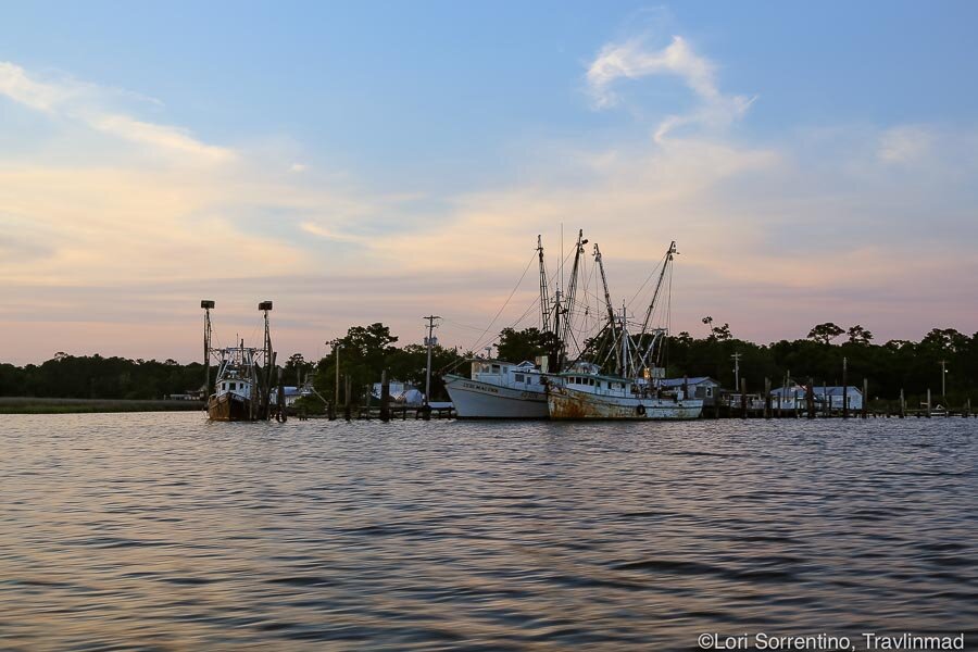 Shrimp boats, Bon Secour Bay, Alabama