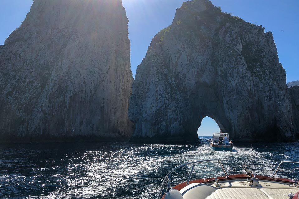 Capri Italy, Island in a Beautiful Summer Day, with Faraglioni Rocks and  Natural Stone Arch. Stock Image - Image of background, faraglioni: 116467715