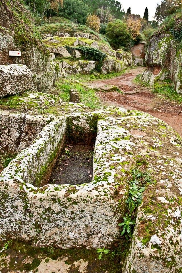 Train trip through Rome Italy's Etruscan sites