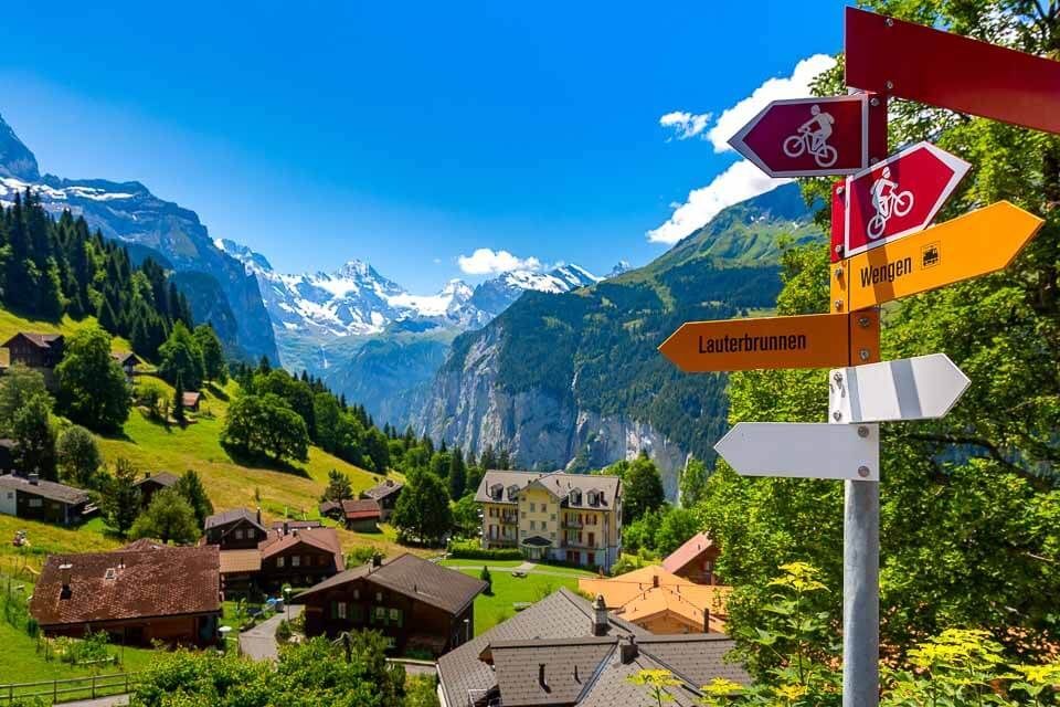 Gstaad , Village in the German-speaking Section of the Canton of