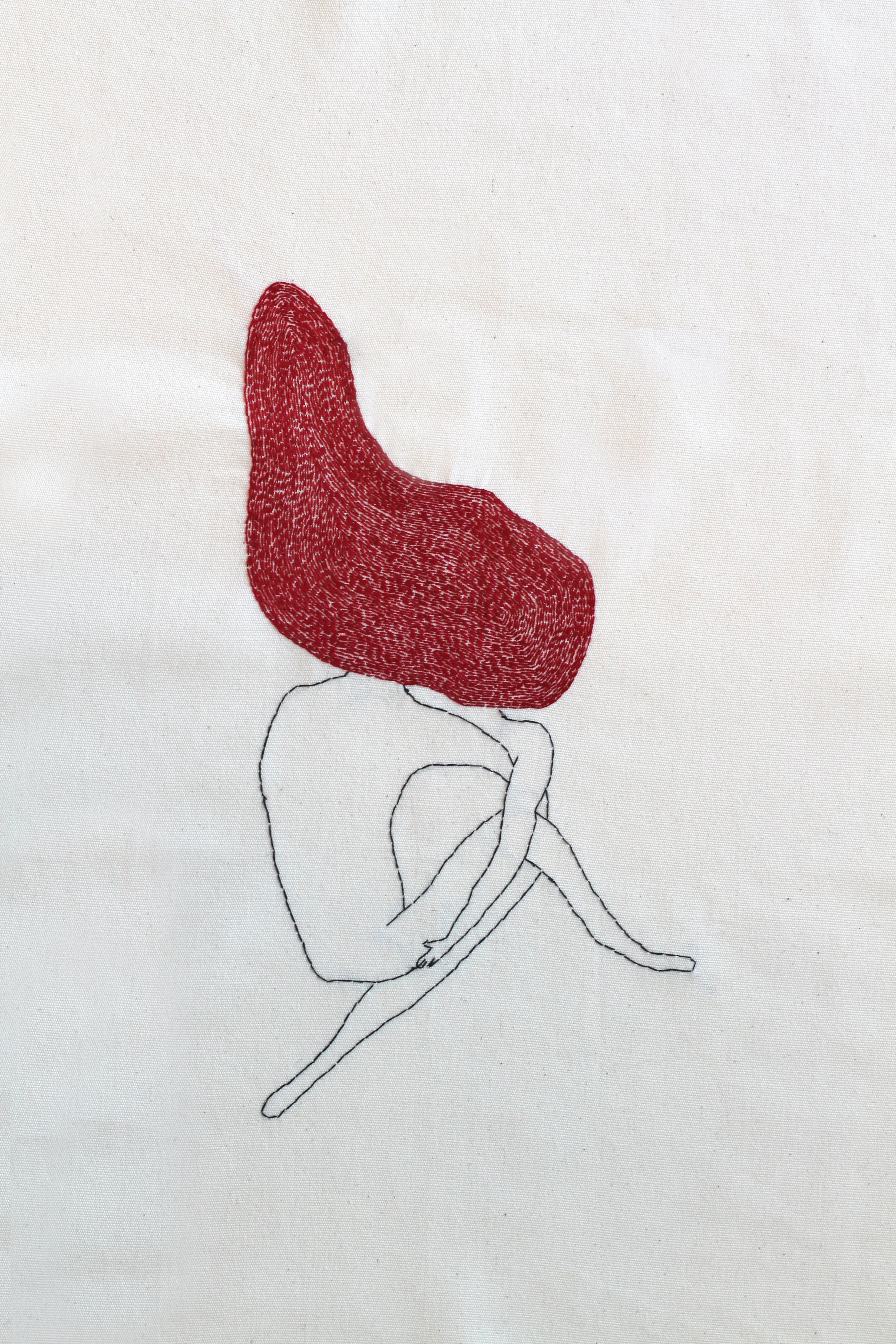  Sex |&nbsp;Hand sewn on Fabric | 20x24" 