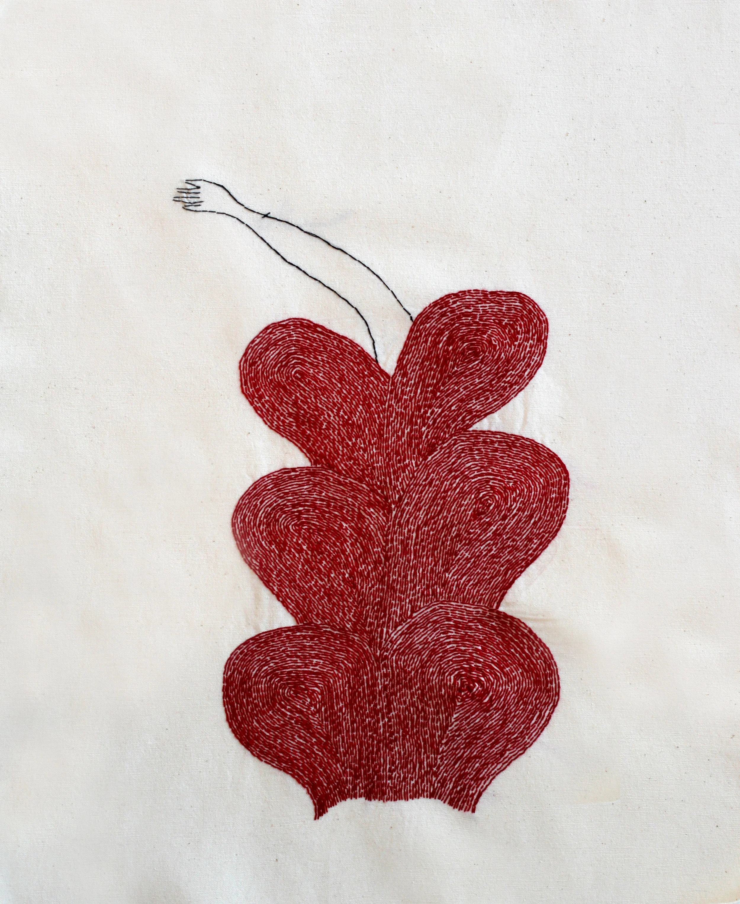  The outset | Hand sewn on Fabric | 18x20" 