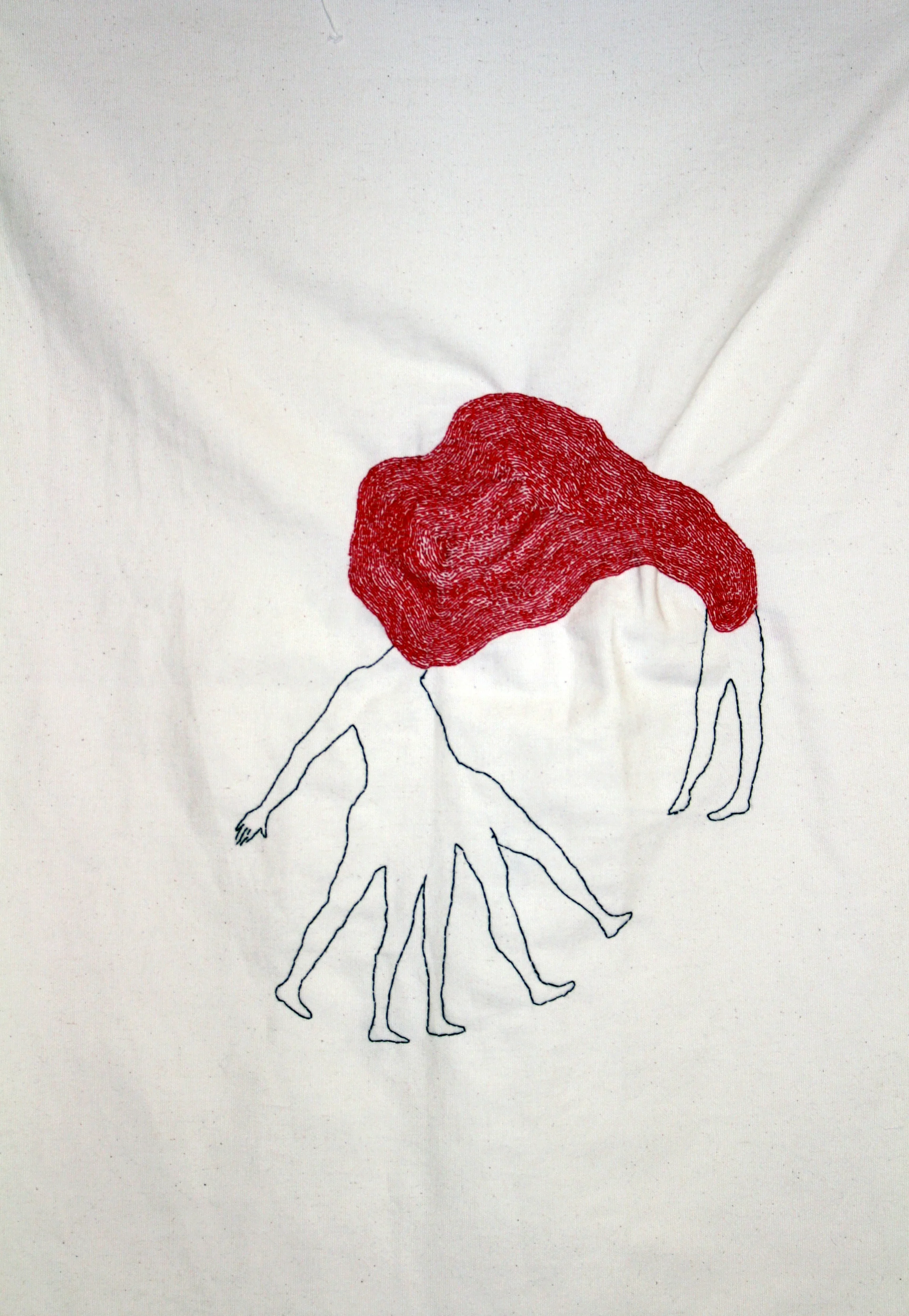 Supplicant | Hand sewn on Fabric | 50x70cm