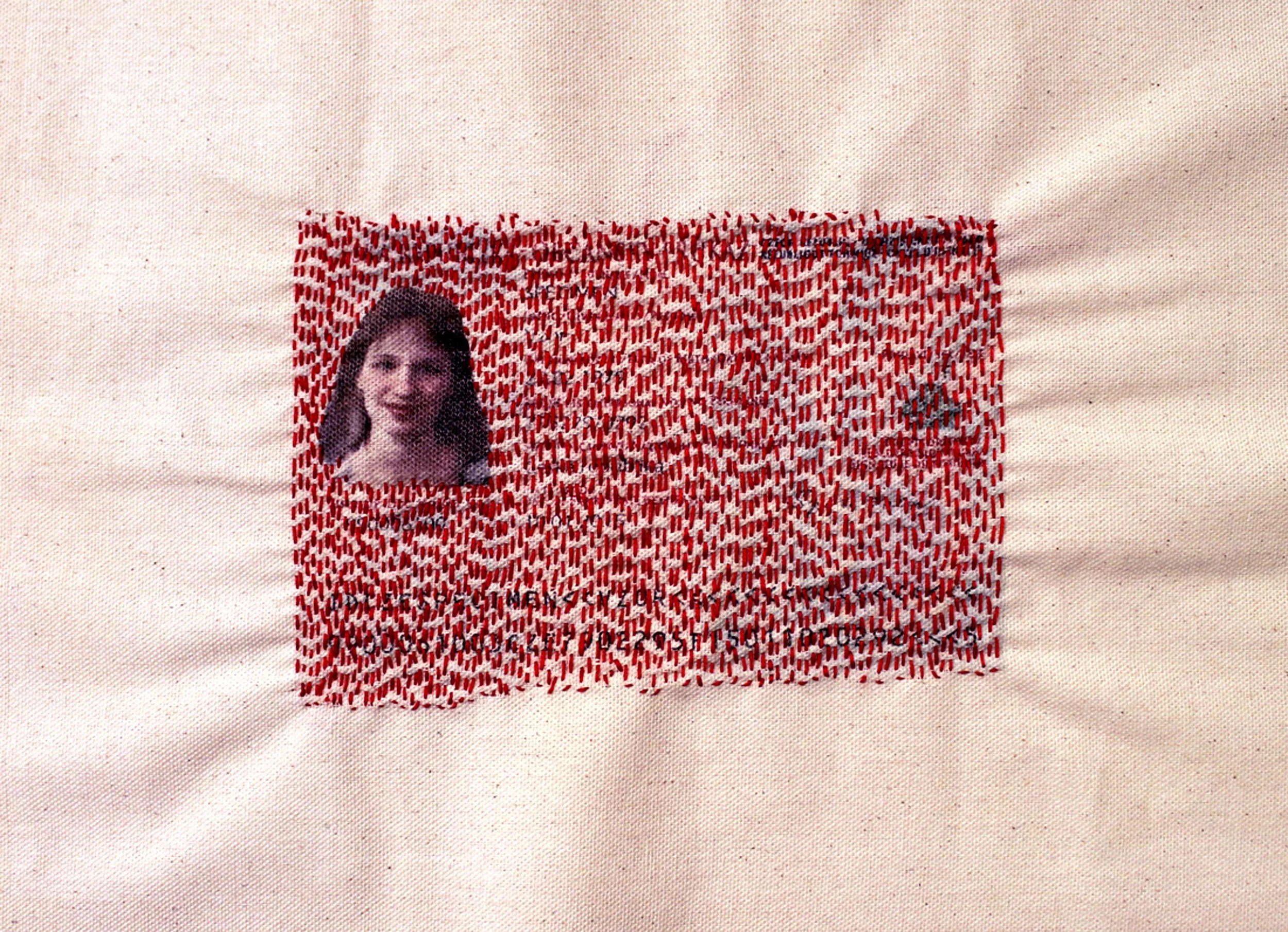 Find Shelter in Another Skin #4 | Unique Piece | Transfer Print on Fabric Hand Sewn by the Artist | 44 x 38 cm
