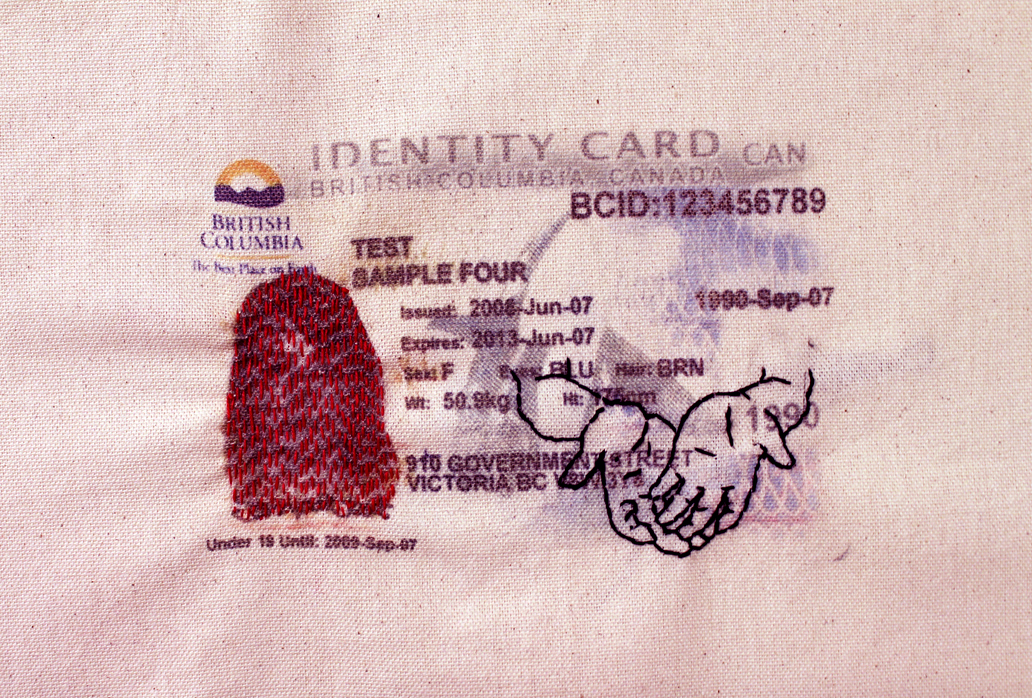 Find Shelter in Another Skin #18 | Unique Piece | Transfer Print on Fabric Hand Sewn by the Artist | 44 x 38 cm