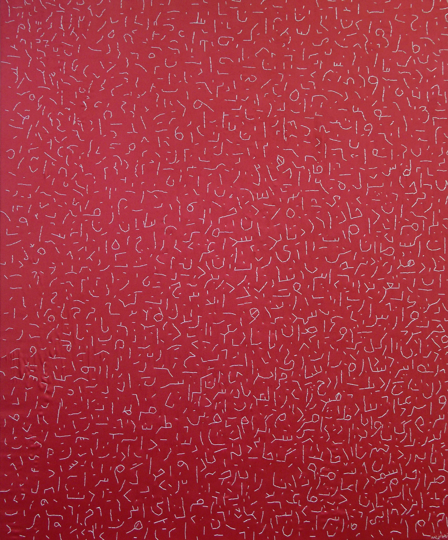 Uncountable I | Hand Sewing & Mixed media on Canvas | 120 x 100cm