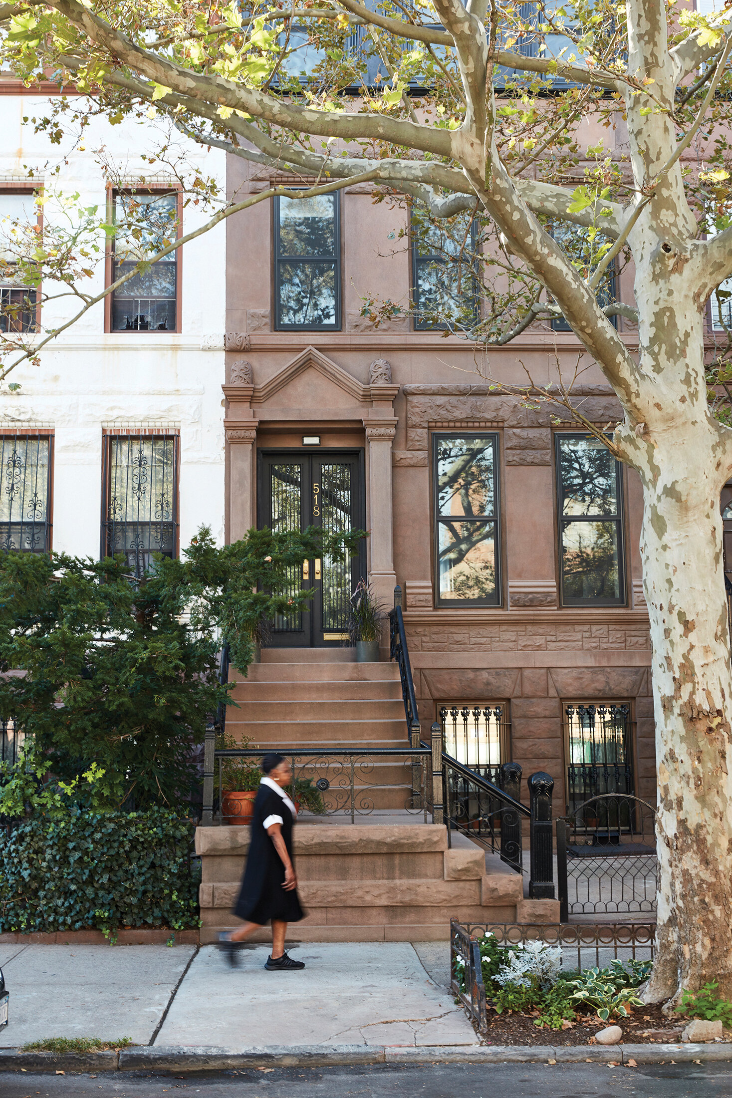 Bedford Stuyvesant Brownstone Front Facade