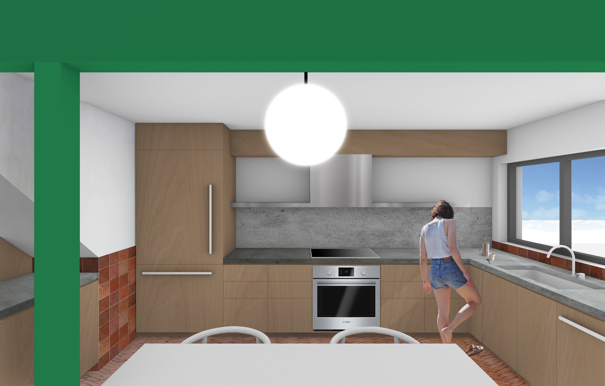 East Williamsburg Townhouse Kitchen Concept