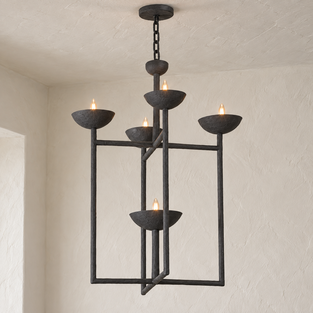 Lantern Ball &amp; Chain Chandelier