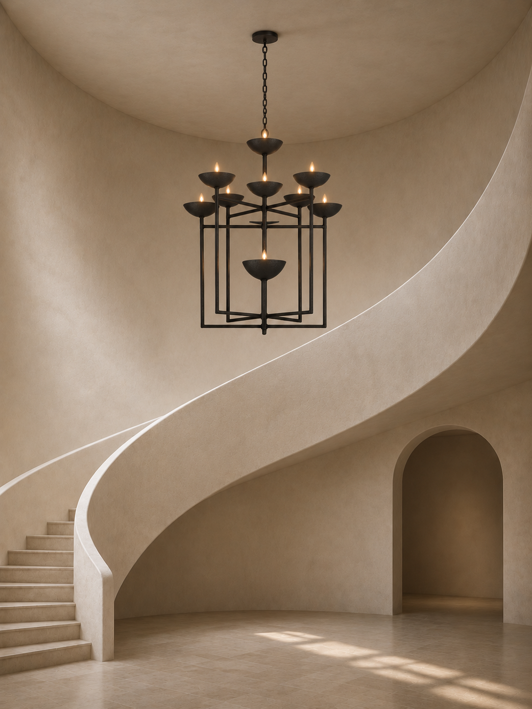 Double Lantern Ball & Chain Chandelier Rendering.png