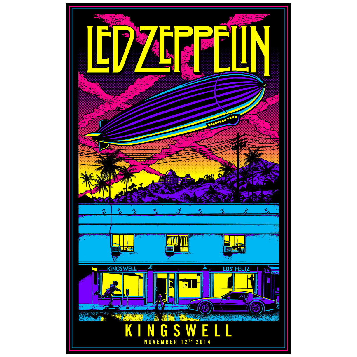 Wonderbaar Led Zeppelin | Kingswell Poster — Brian Romero SA-66