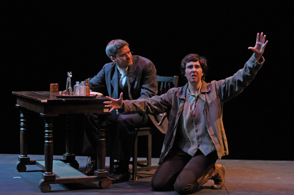 Zachary Wilcox and Maggie Marie Rodgers in Woyzeck at George Mason University