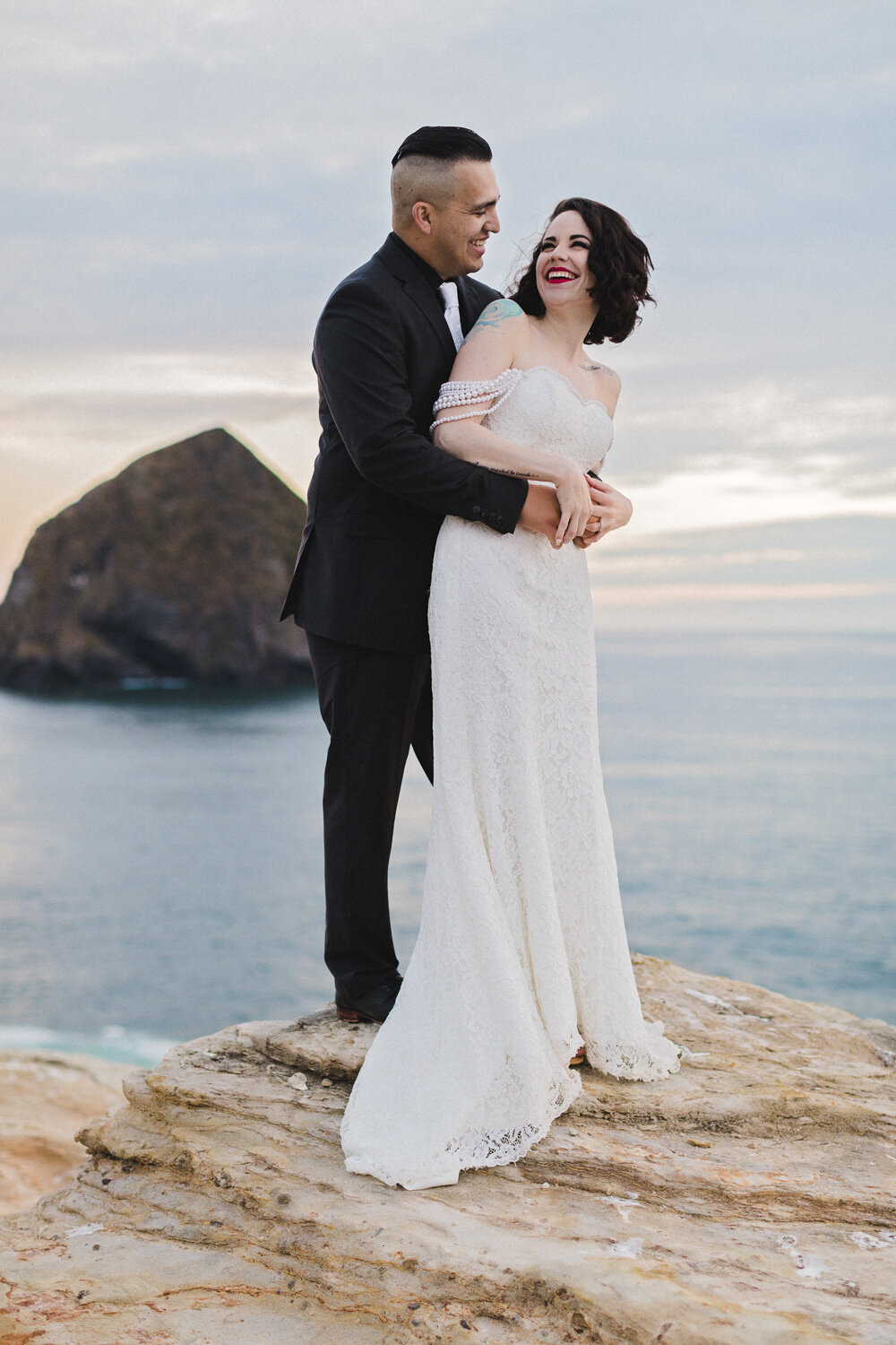 Hay Stack Rock Wedding | Oregon Coast