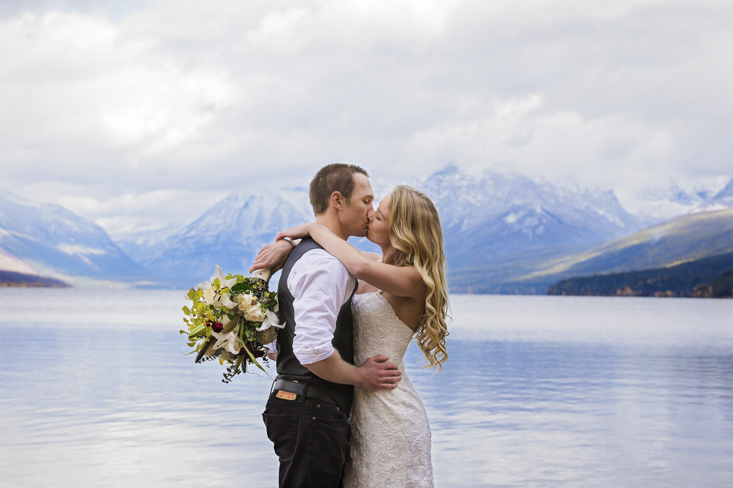 Glacier Bride and Groom Photos