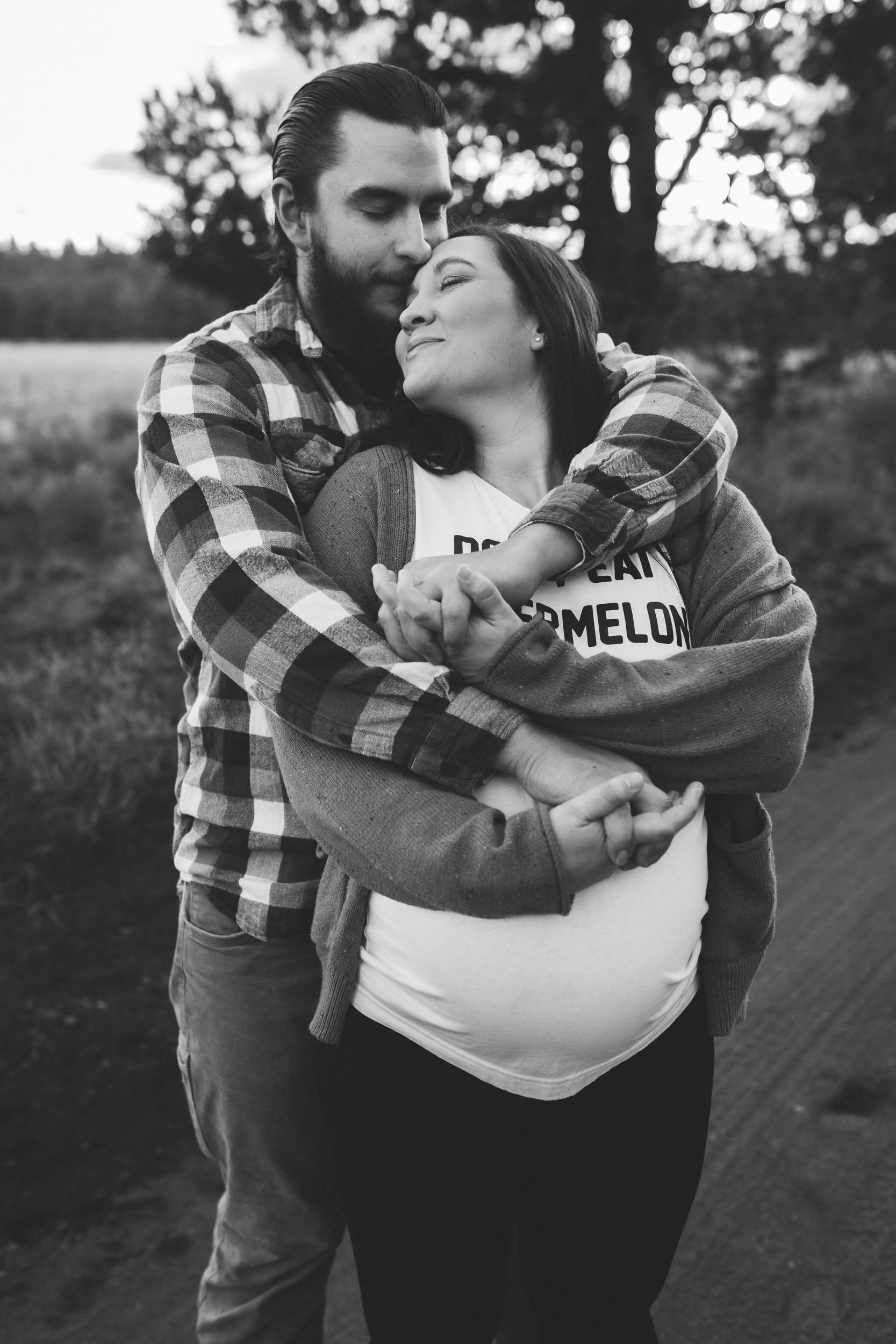 Maternity photos with husband