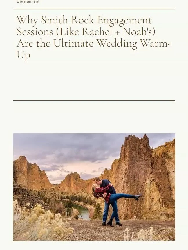 ✨ Rachel + Noah are getting married TOMORROW and I&rsquo;m beyond excited!! ✨⁠ Be sure to follow for photo updates of their wedding celebration! 💍🎊

Before the big day, we made a whole adventure out of their engagement session at Smith Rock&mdash;a