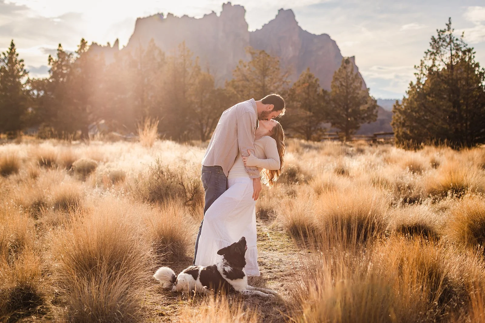 A Beautiful Winter Day for Engagement Photos at Smith Rock
