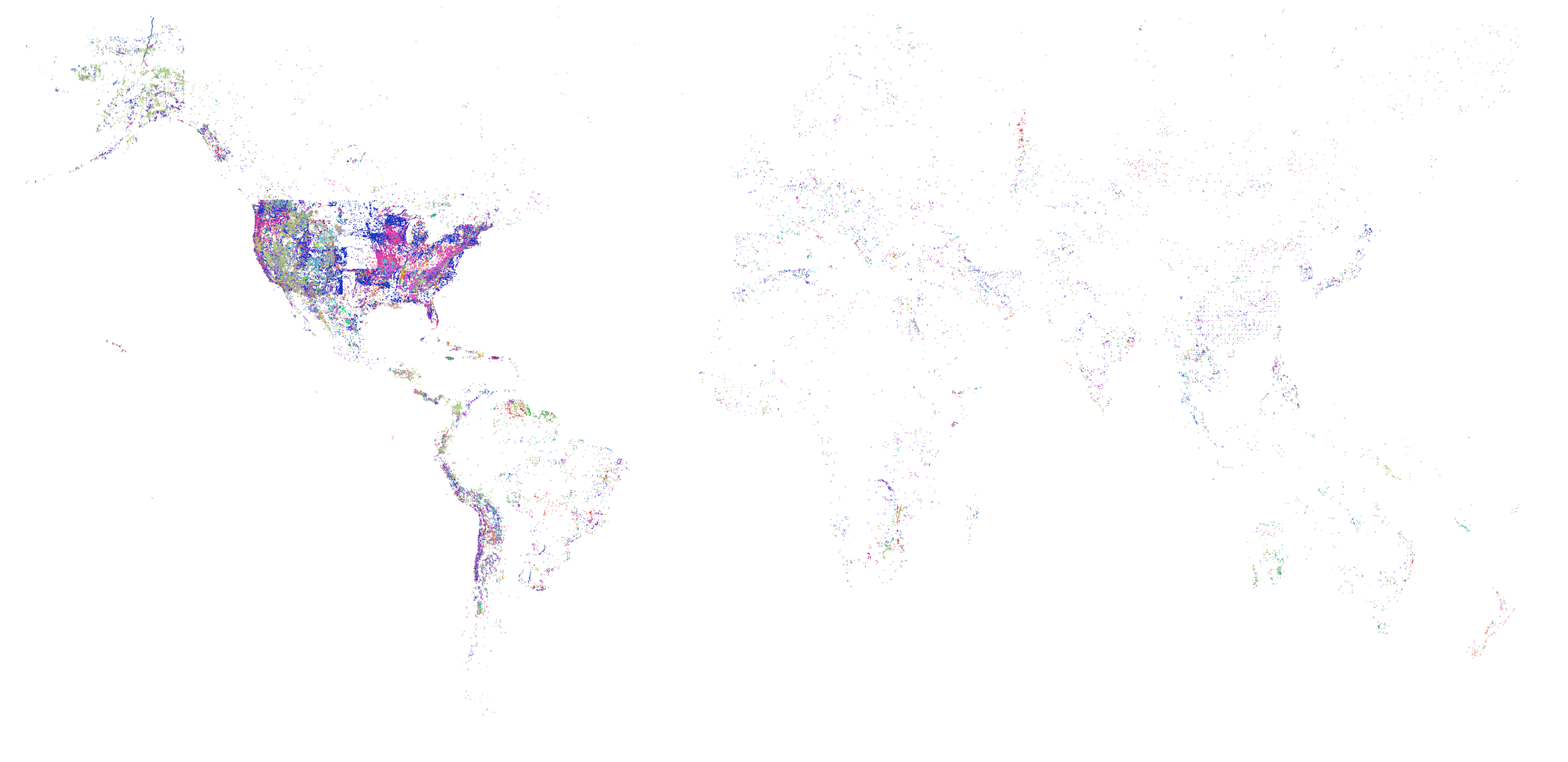 Mines in USA Compared to the World