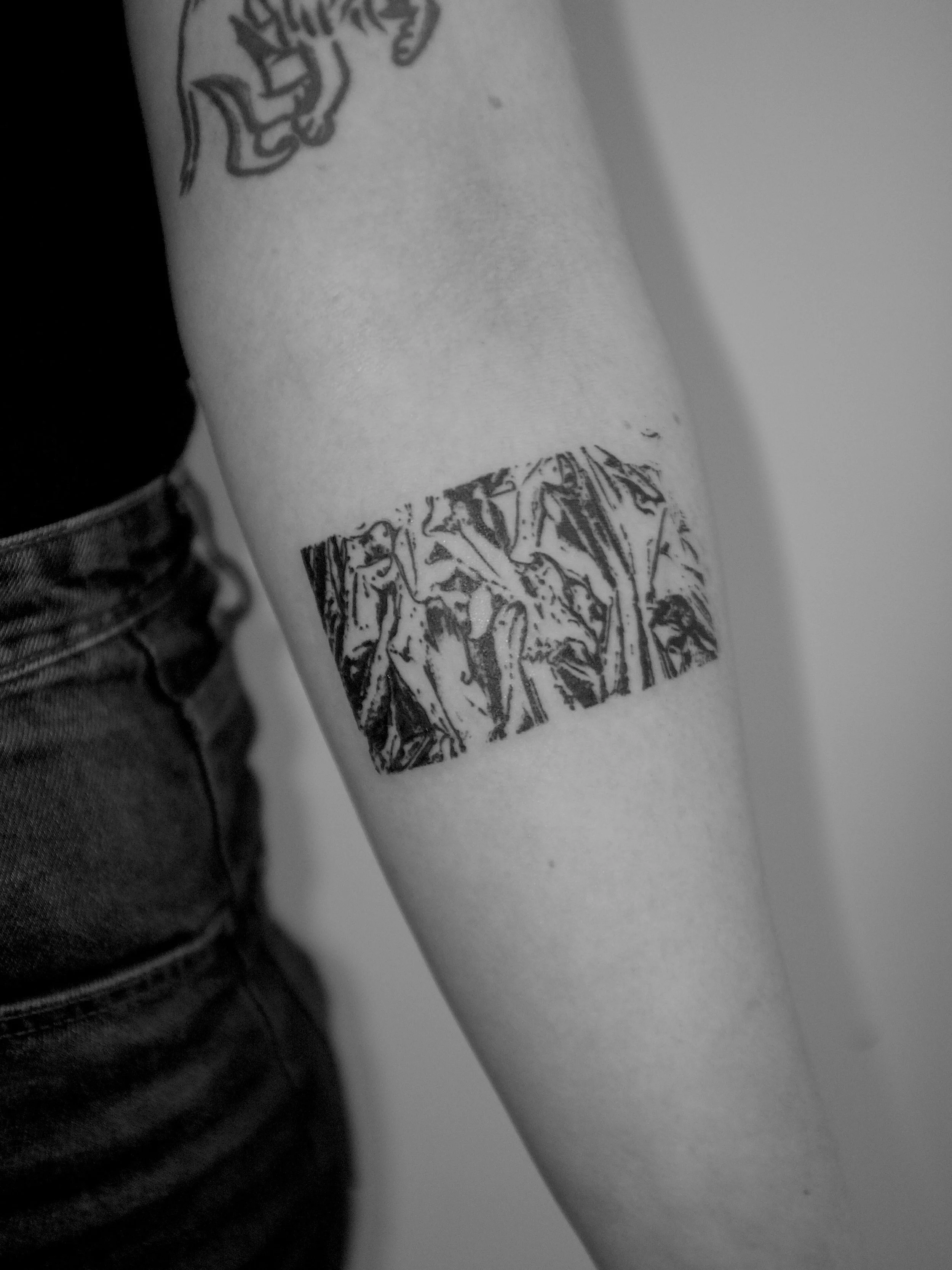 Abstract pattern tattoo done last week @crucibletattooco 
Tattooing in Melbourne ✦ I&rsquo;ve got availability over the next few weeks. 
Send me your ideas for custom tattoos.
Summer is around the corner so If you&rsquo;ve been thinking about getting