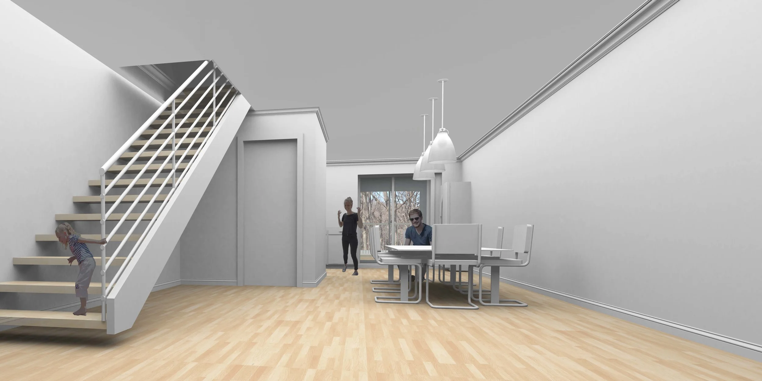  Interior Rendering, Private Residence  Brooklyn, NY 