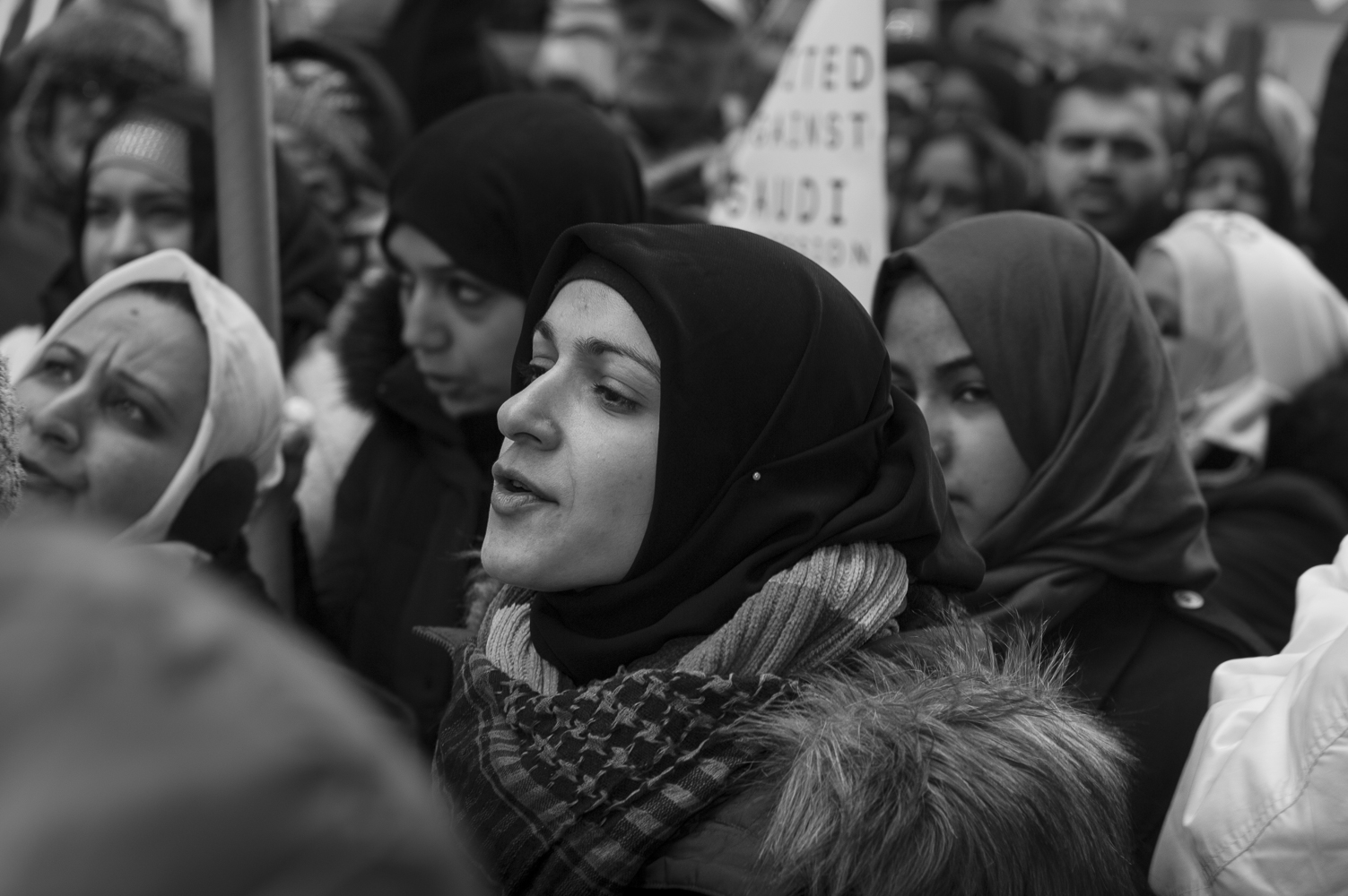 Women marching