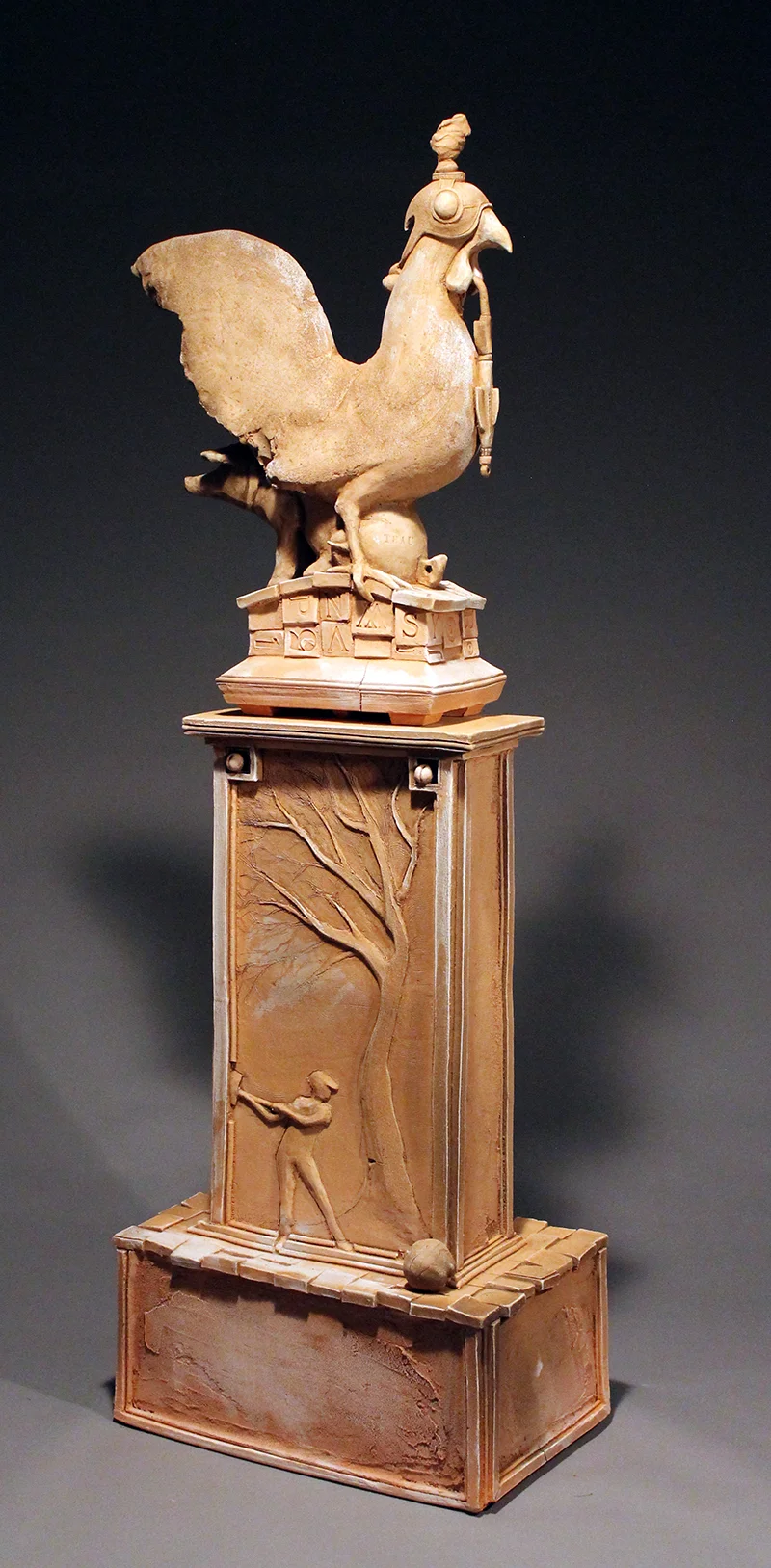 Rooster Stele by Chuck Johnson