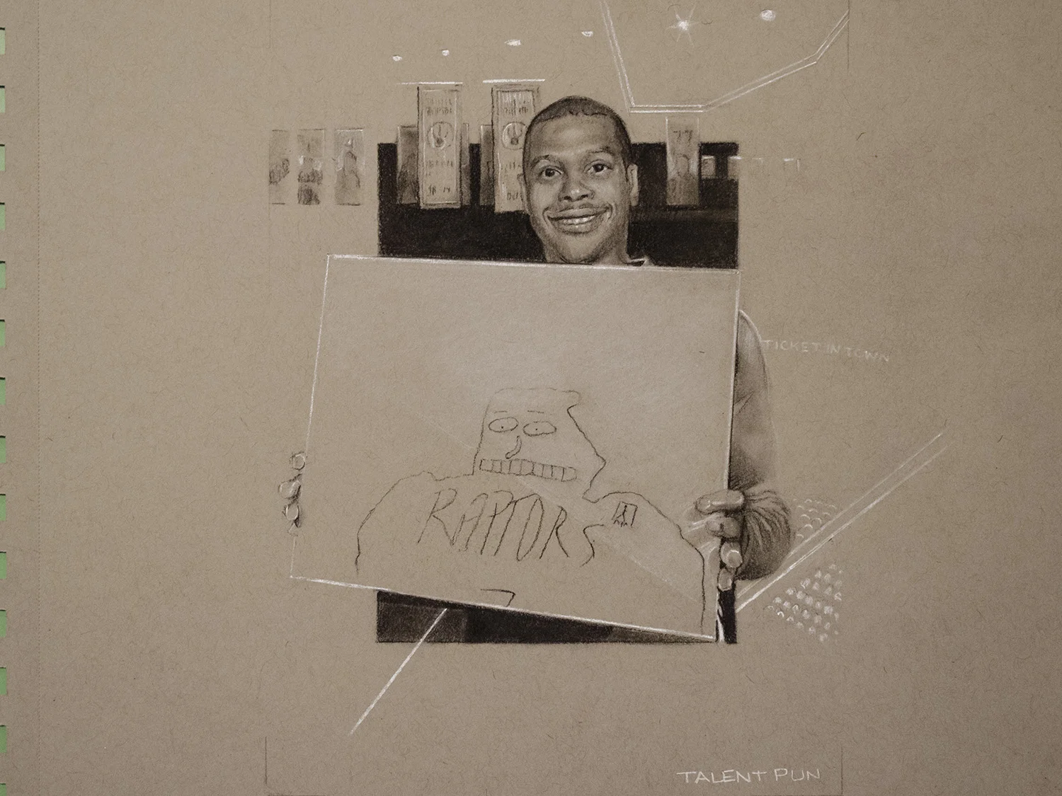 Portrait of Kyle Lowry holding Portrait of Kyle Lowry