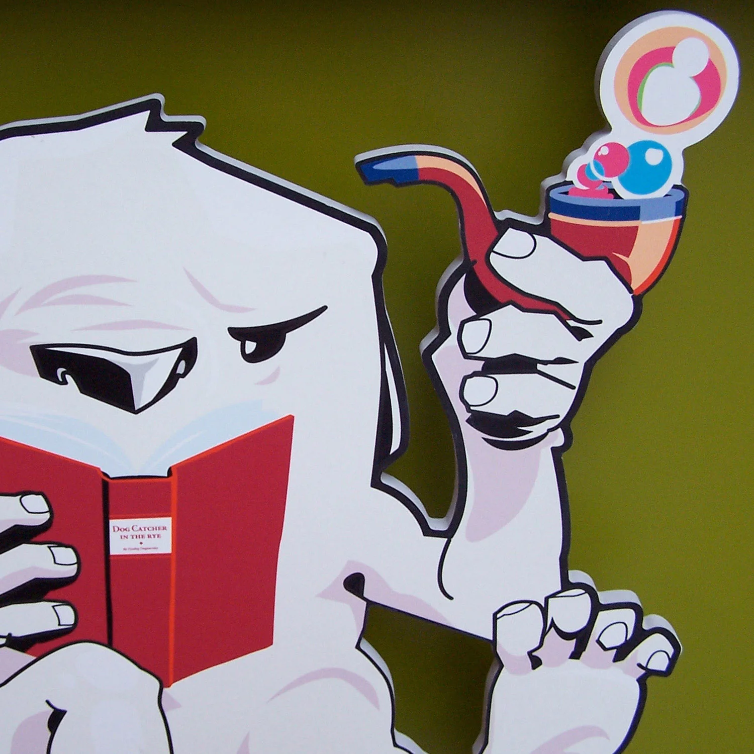 Close-up of character cut-out
