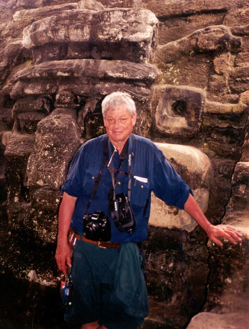 Tony Paterson in Tikal, Guatemala; Self-Portrait by Tony Paterson