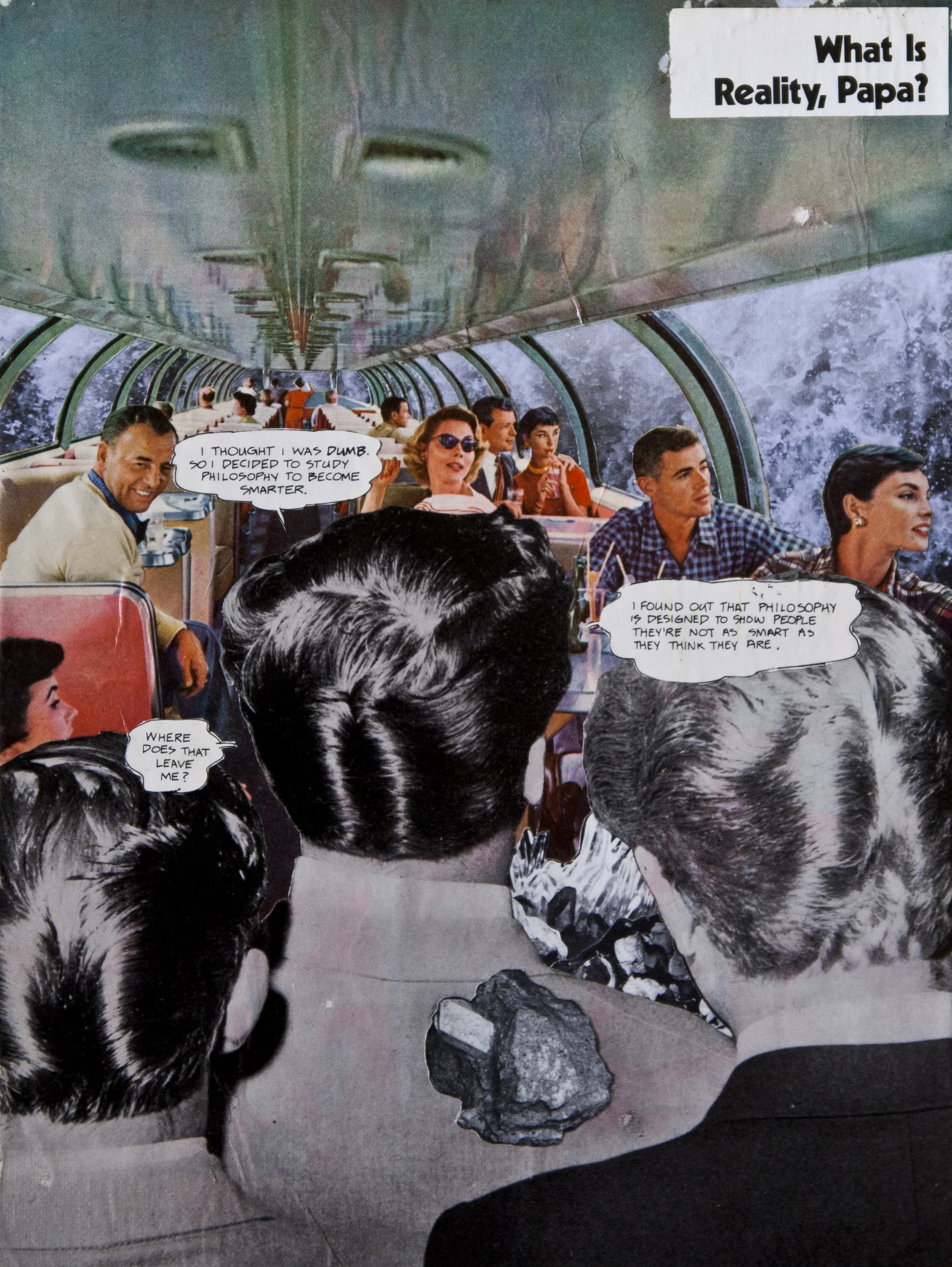 The Train Ride, 2013, 10 x 14".