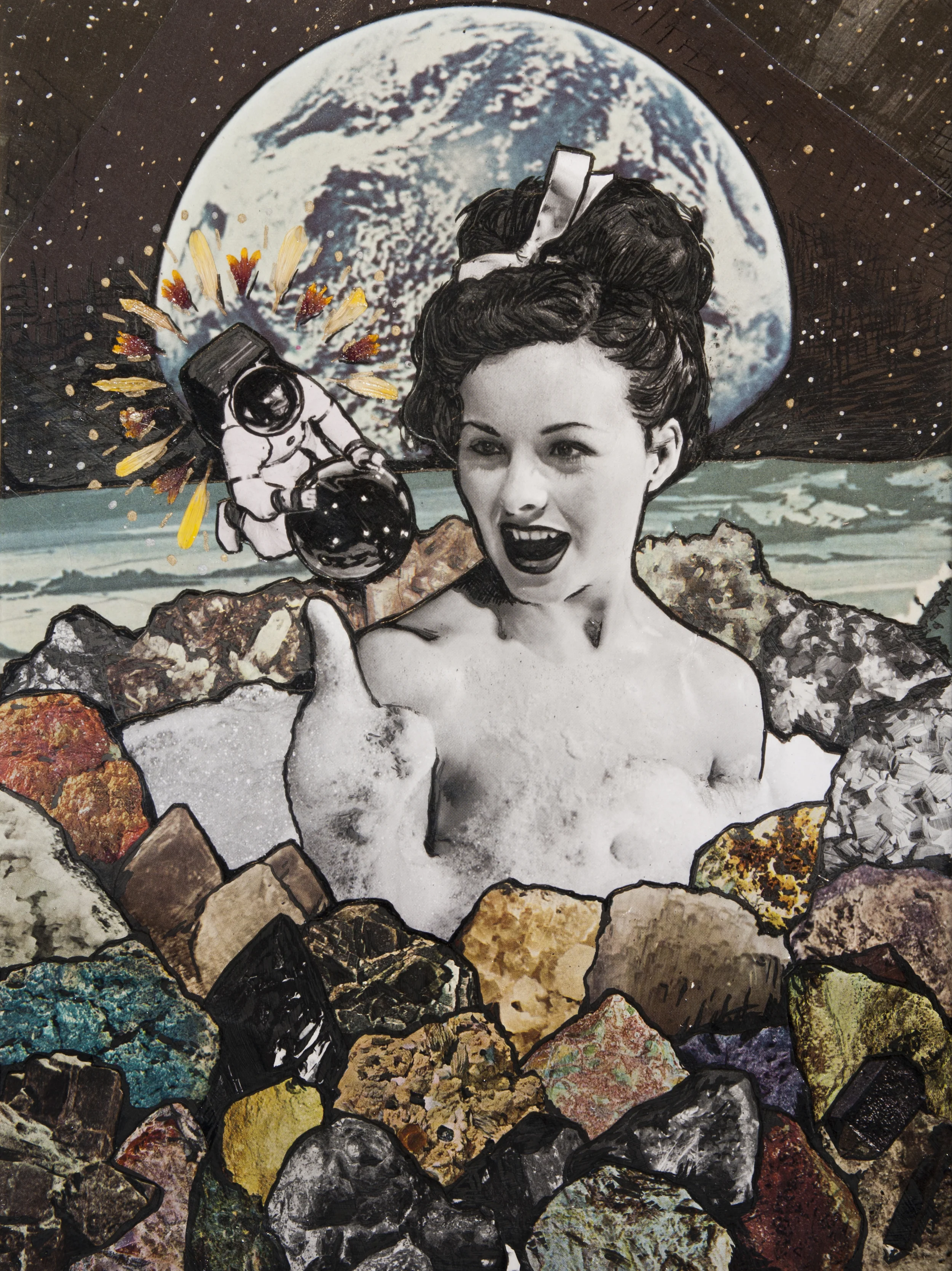 Space Babe 2, 2013, 9 x 12".