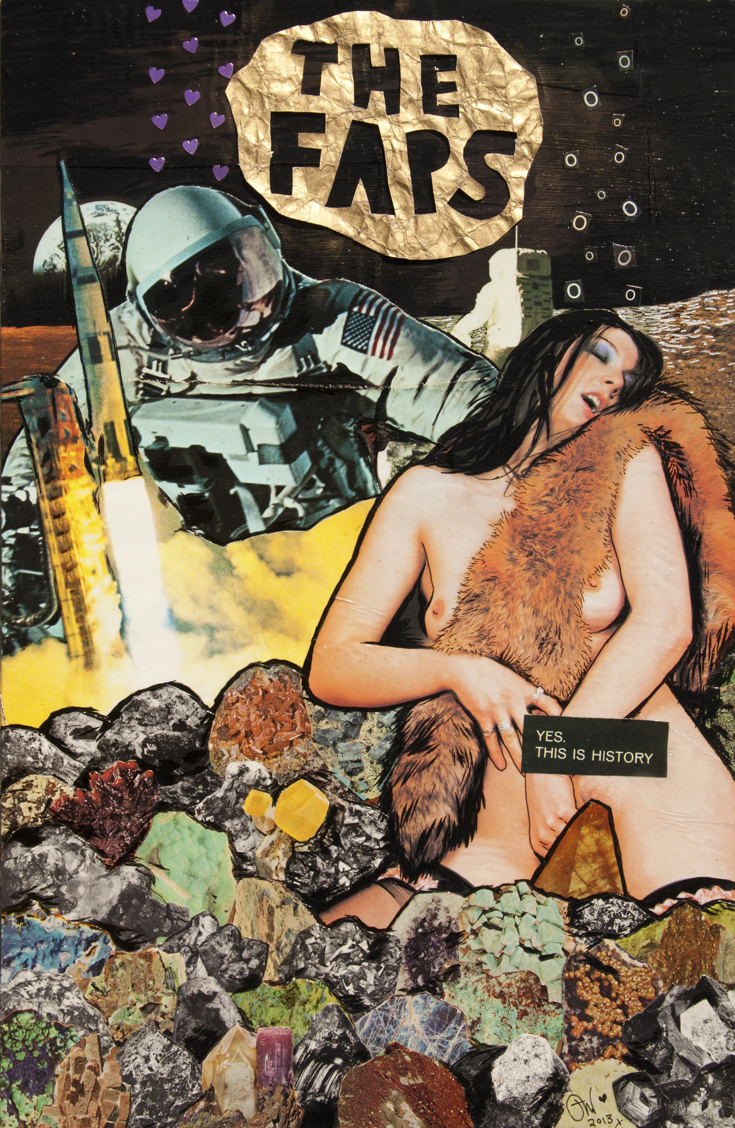 Space Babe No. 1, 2013 , 11 x 17", Poster design for Saskatoon-based band, The Faps.