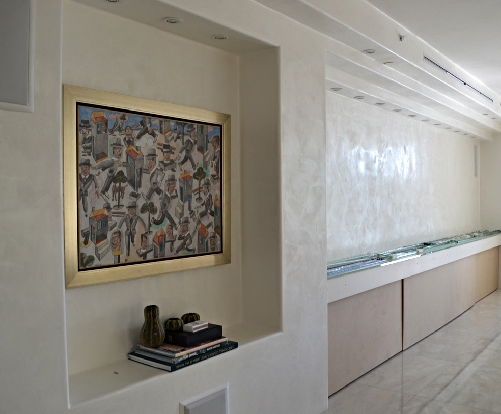 Interior Wall Stucco With Mother Of Pearl Finish Oikos
