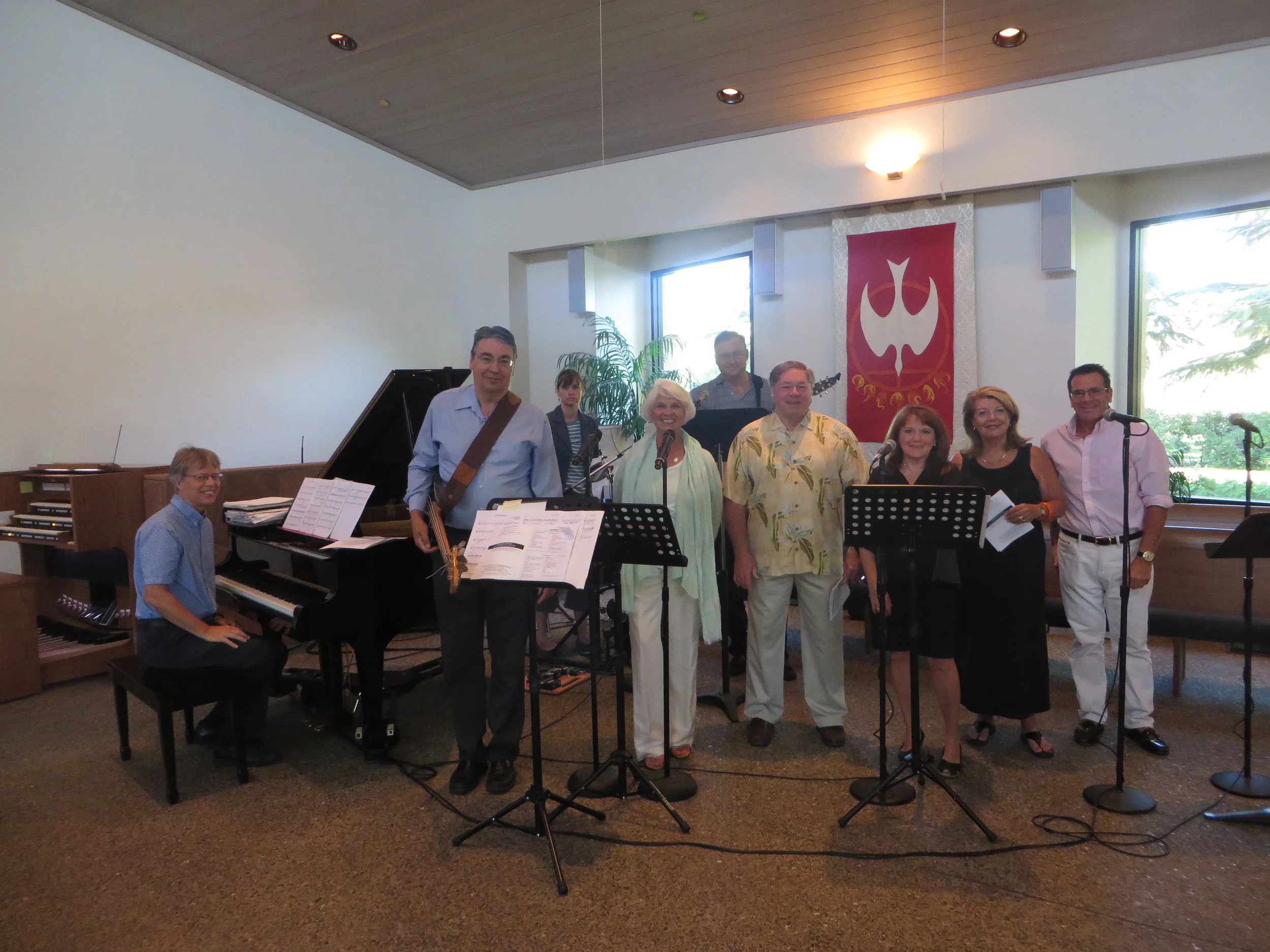 The Praise Team at 9 AM Worship