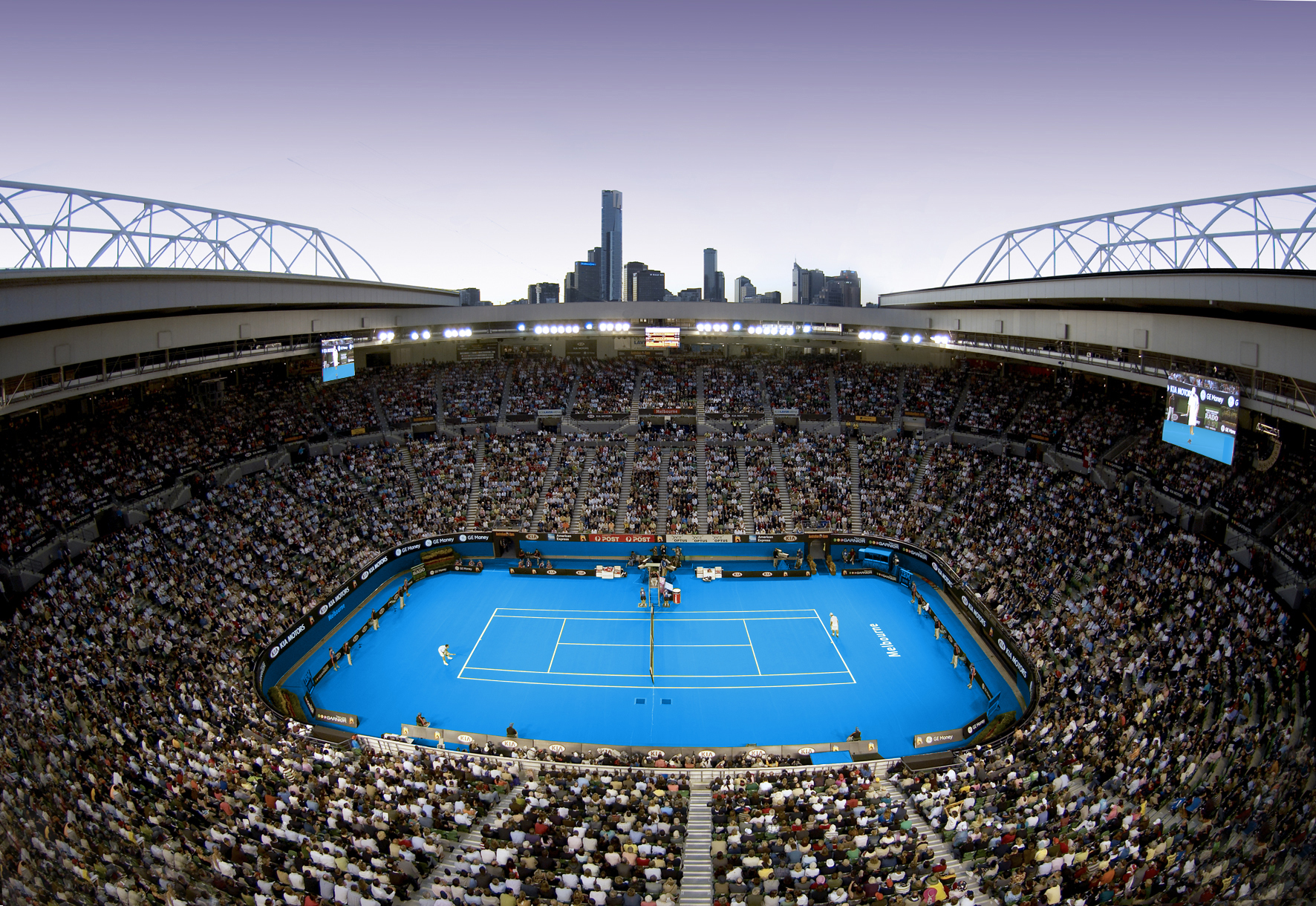 Rod Laver Arena, Roof view.jpg