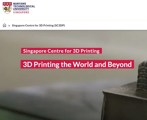 COLLABORATION — NTU SINGAPORE CENTRE FOR 3D-PRINTING