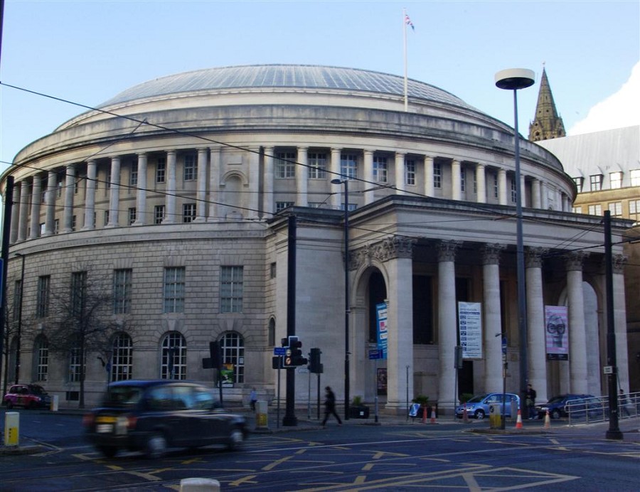 Library and Taxi.JPG