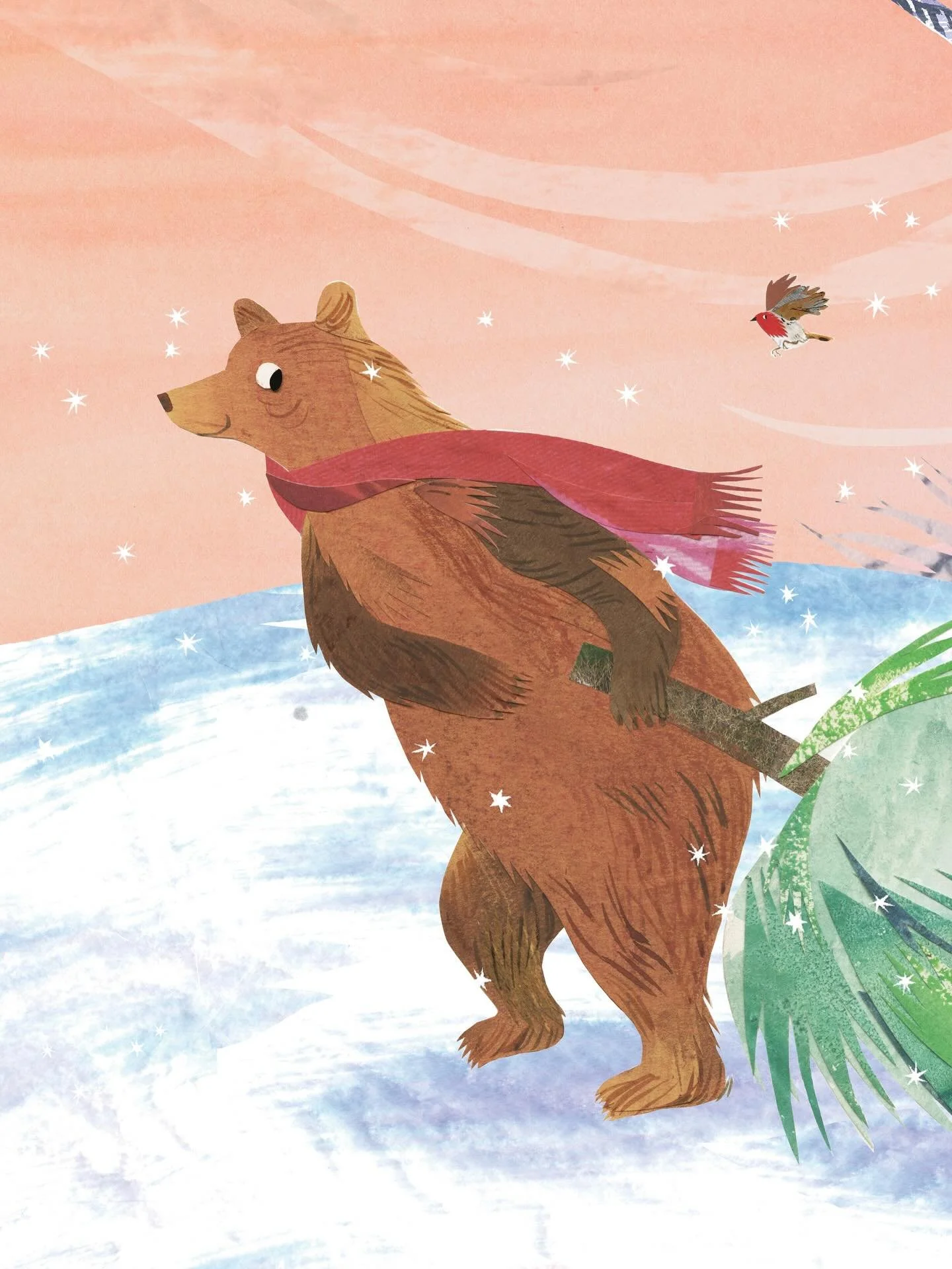 I have a tree! It&rsquo;s tiny and I haven&rsquo;t found the lights for it, or wrapped a single present (or even bought quite a few), but progress is being made. I also collaged these far more organised, festive bears a couple of weeks ago, so though