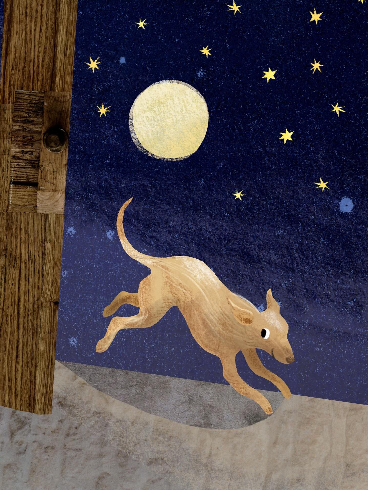 &ldquo;When no one was looking, Mabel made a run for it. 

Out of the steam-filled kitchen, where the pressure of conjuring up such a great banquet had made the Royal Cook particularly bad-tempered, and into the starry night.&rdquo;
 
Better late tha