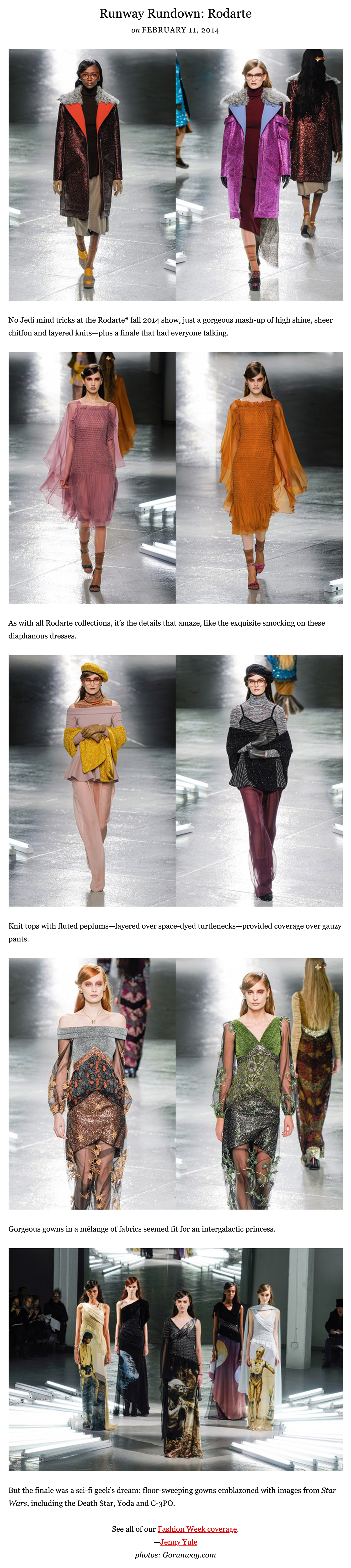 Fashion Week Recaps