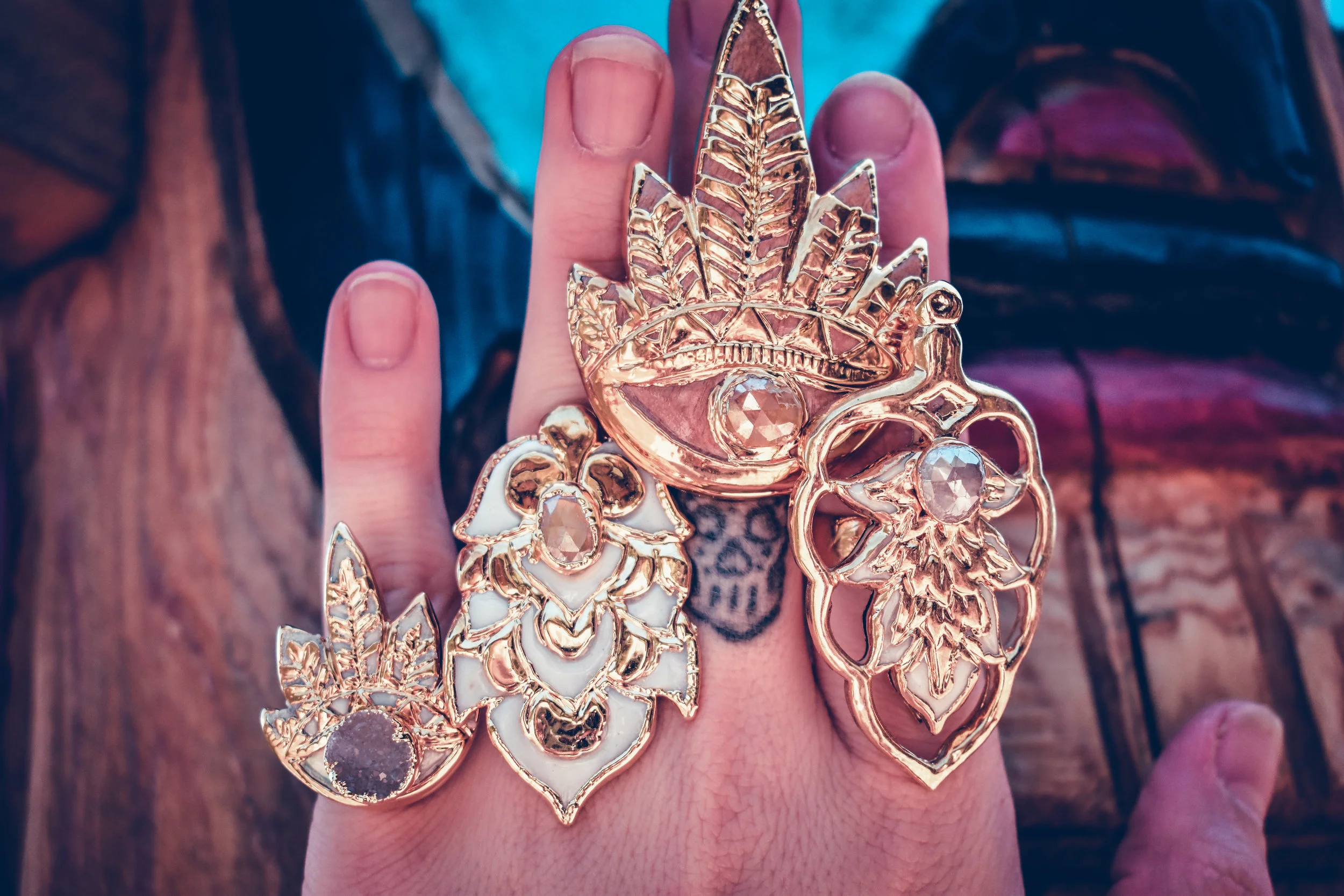 きらきら CZ クィーン リング TIGER LILY★Luxdivine #1008 RINGS — Lux Divine