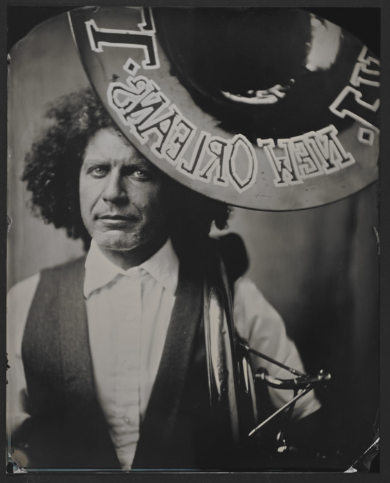 Ben Jaffe, Preservation Hall Brass Band, Tintype, 2013