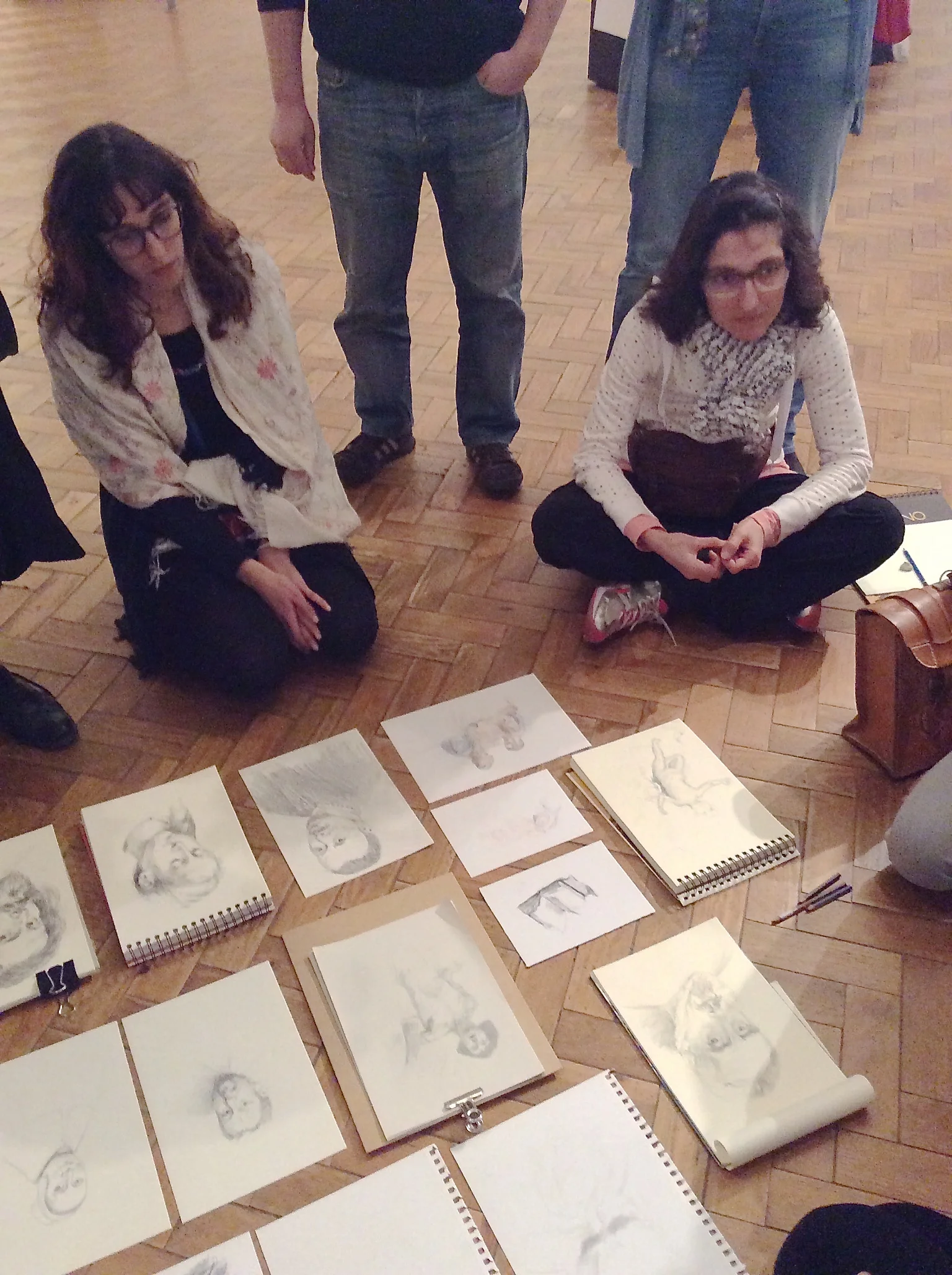 Drawing in the National Museum of Arte Antiga