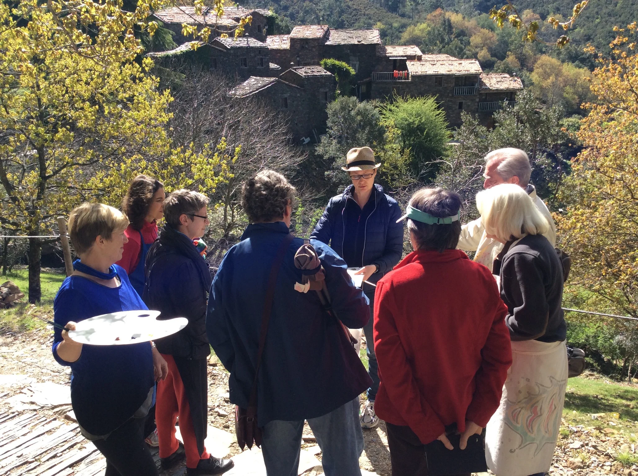 Pintar e Desenhar na aldeia da Cerdeira
