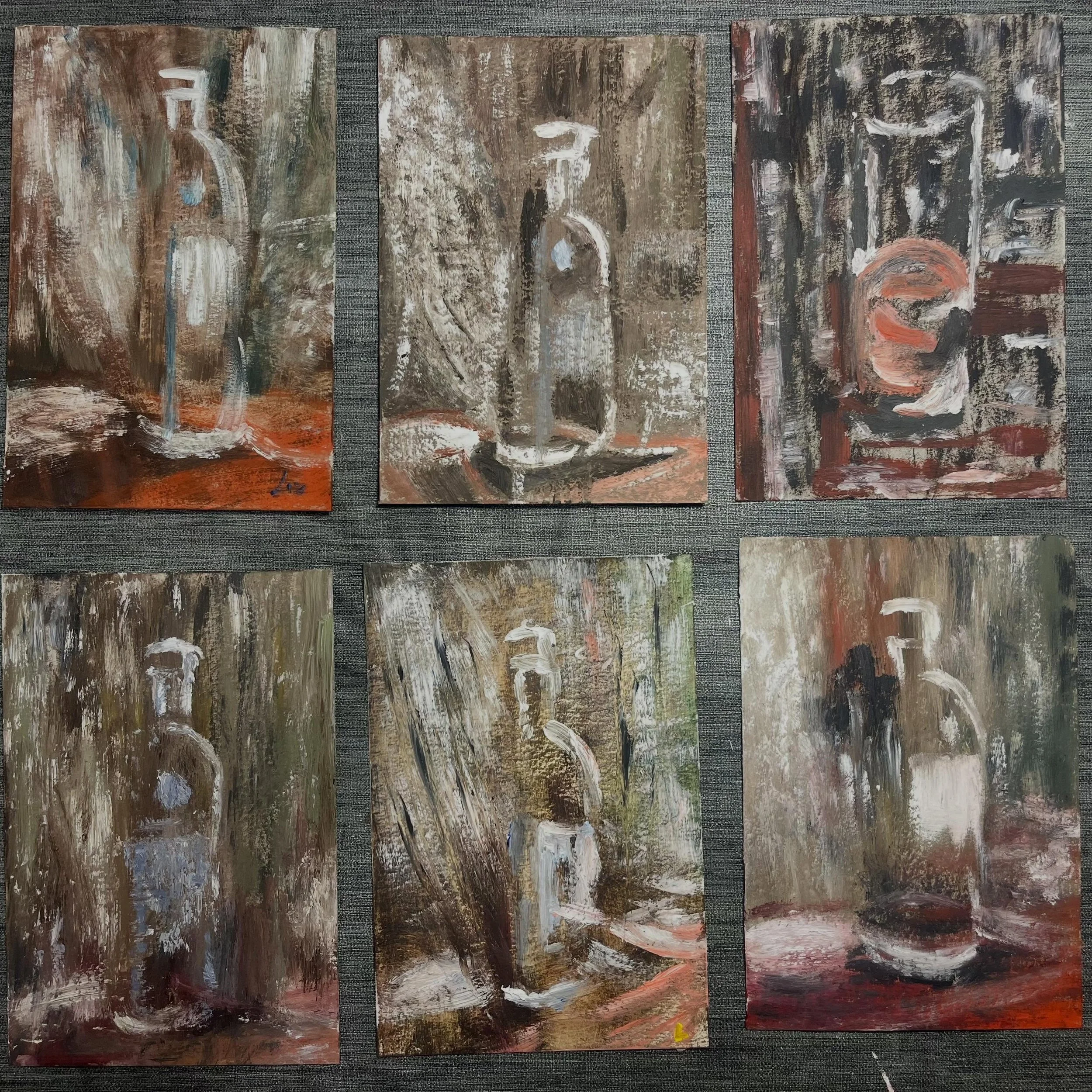 A turma de pintura a olhar para detalhes de quadros do Munch

#pintura #pinturaaoleo #munch #alvercadoribatejo