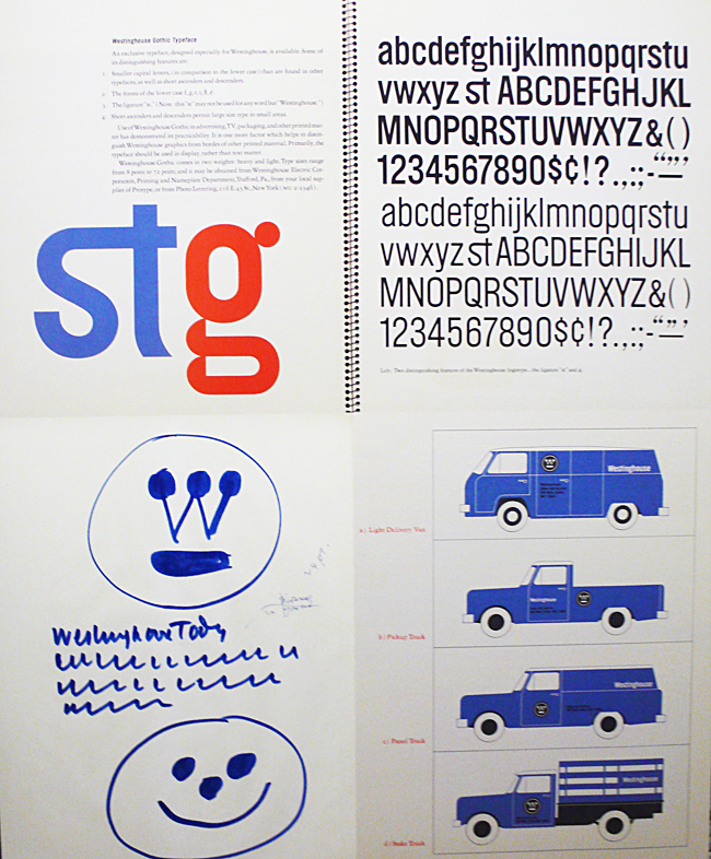Westinghouse gothic typeface by Paul Rand ©Print magazine