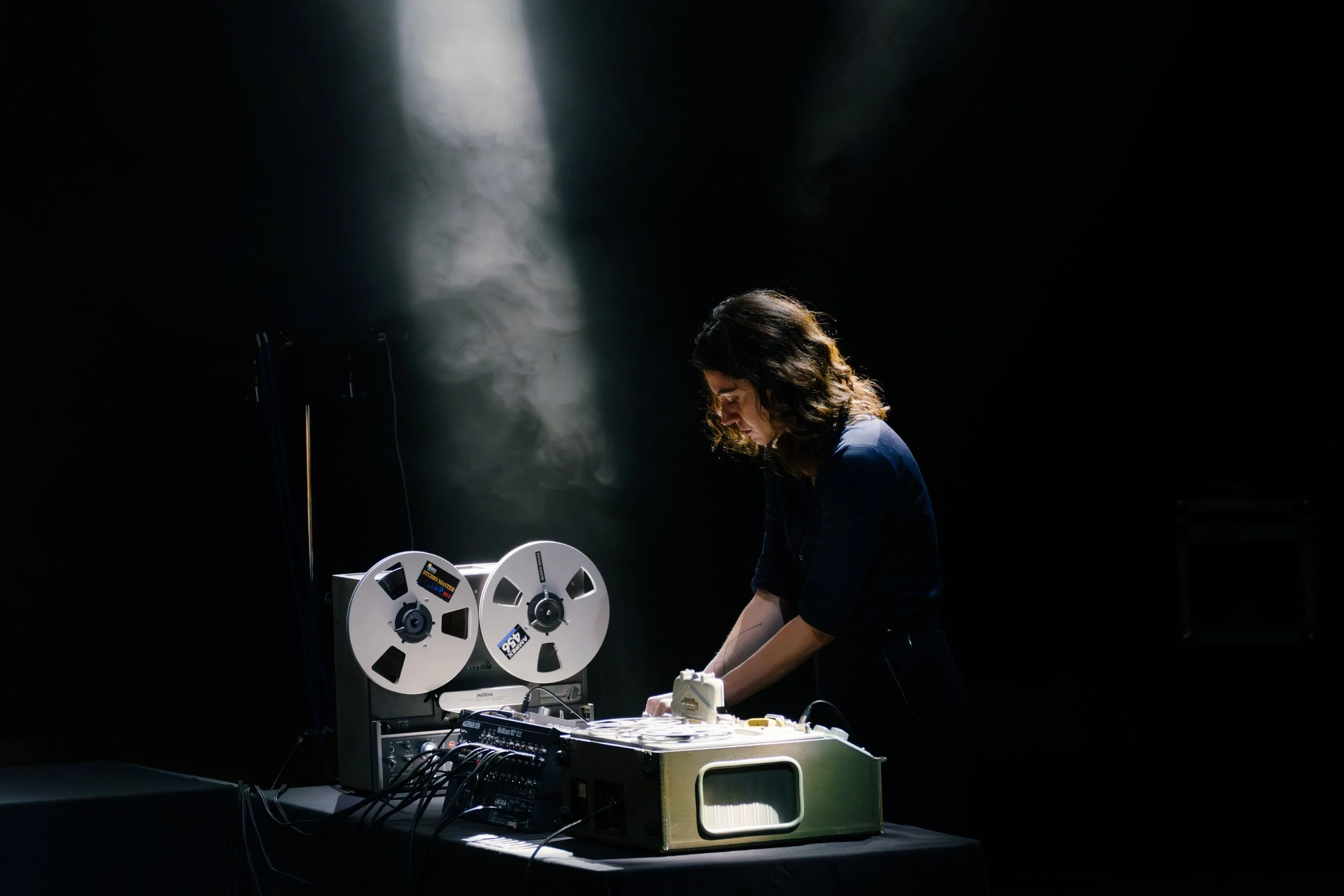 Marta Salogni performing at Vari/ations: An Ode to Oram, Barbican Main Stage