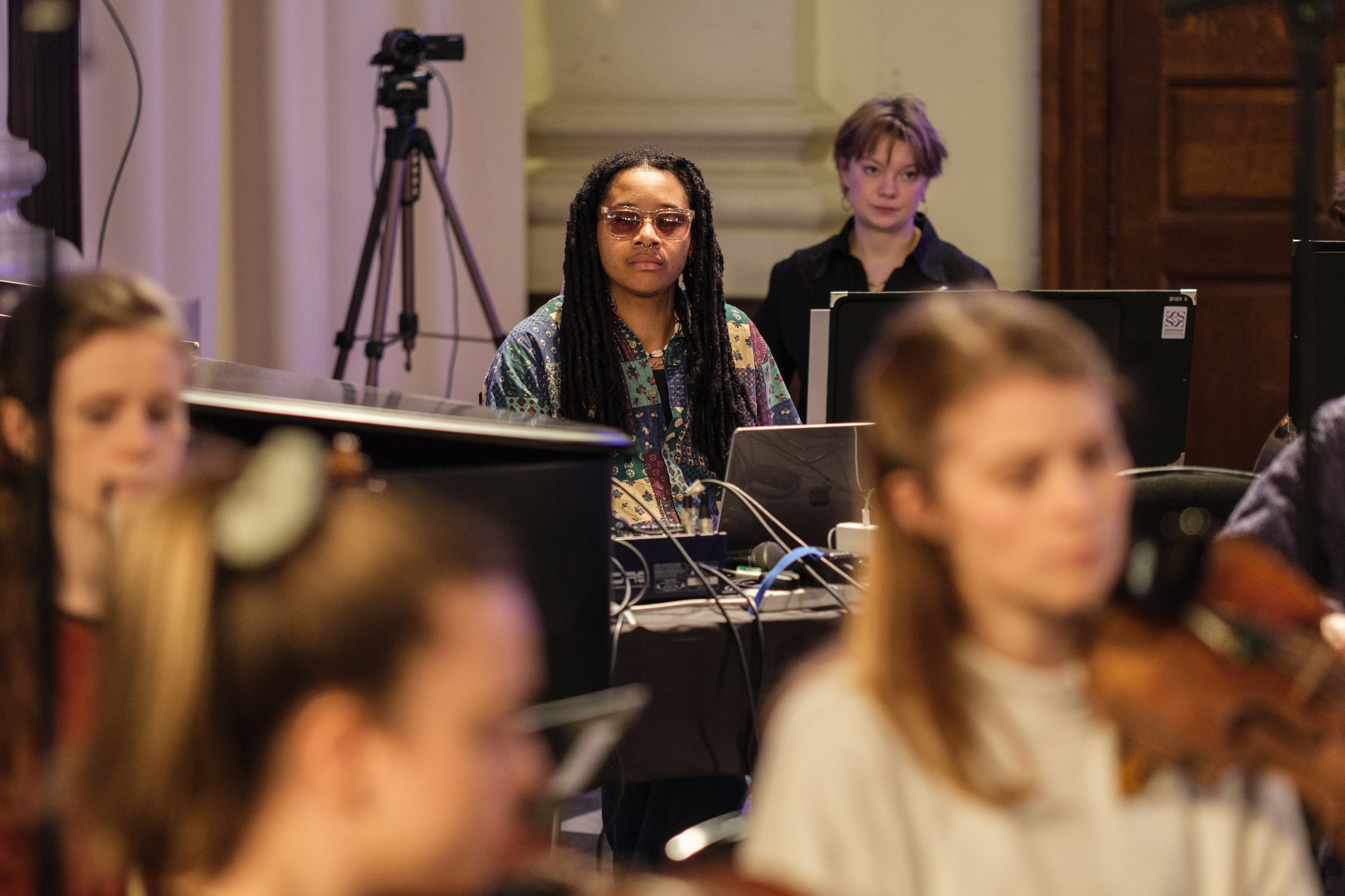 Nneka Cummins performing their Artist-in-Residence commission with Sinfonia Smith Square