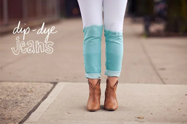 dye white jeans