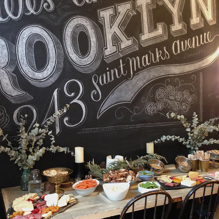 dana tanamachi brooklyn chalk lettering amy parker anderson parker etc